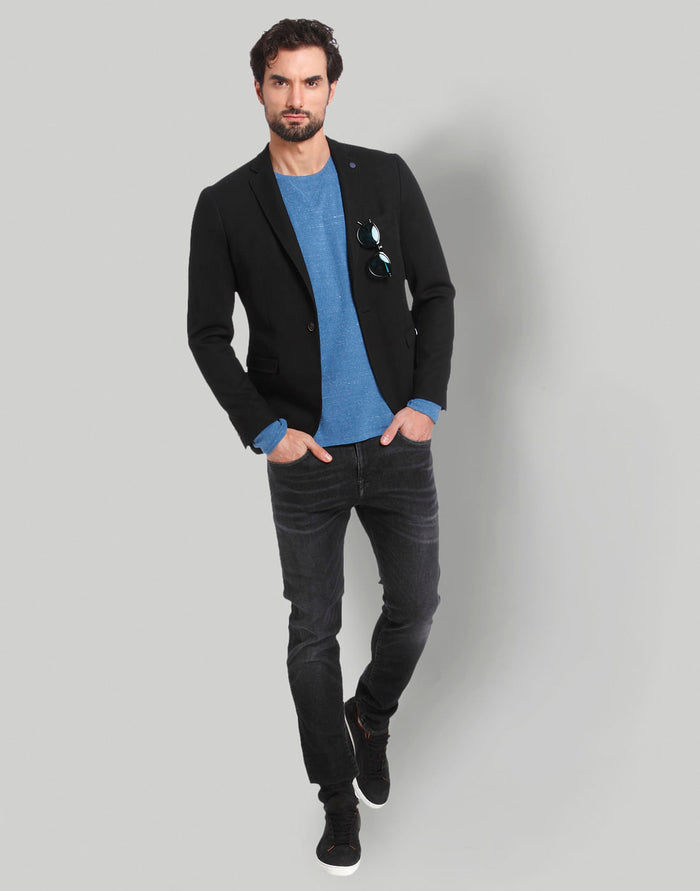 Blue Crew Neck T-Shirt
