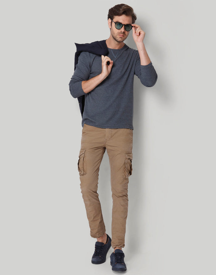 Blue Crew Neck T-Shirt