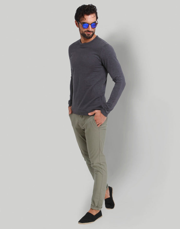 Blue Crew Neck T-Shirt
