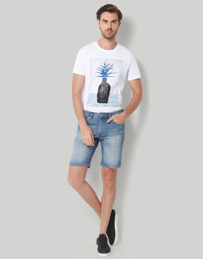 Blue Denim Shorts