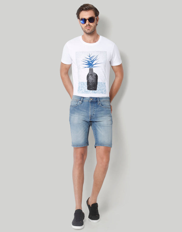 Blue Denim Shorts