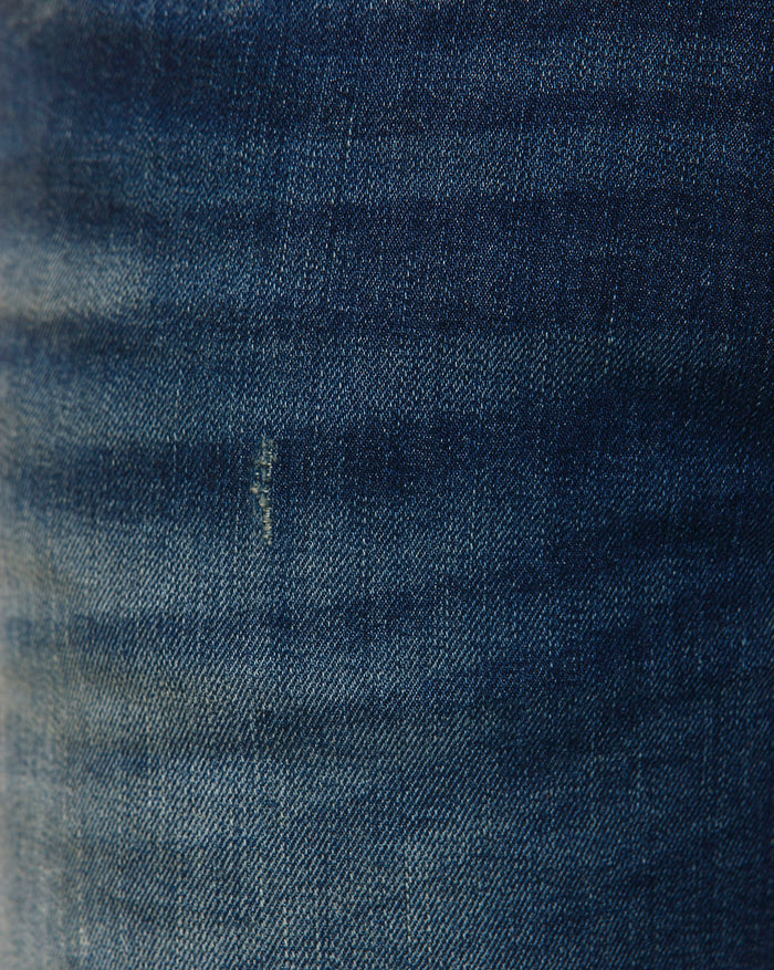 Blue Distressed Skinny Fit Jeans