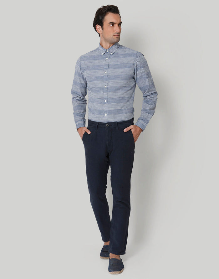 Blue Formal Trousers