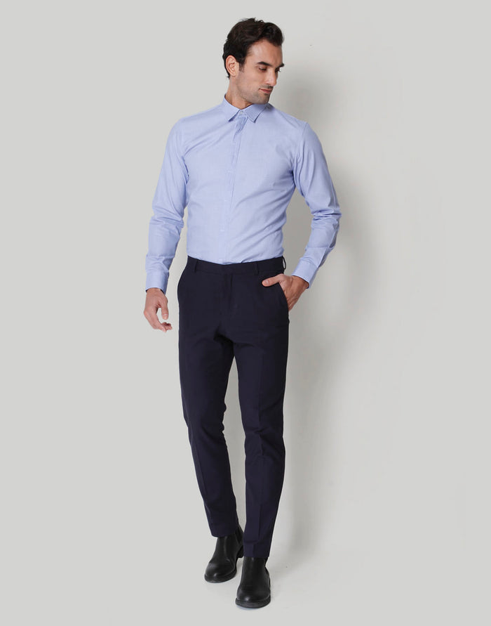 Blue Formal Trousers
