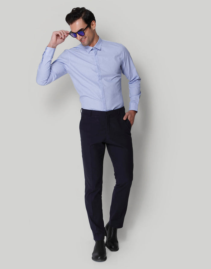 Blue Formal Trousers