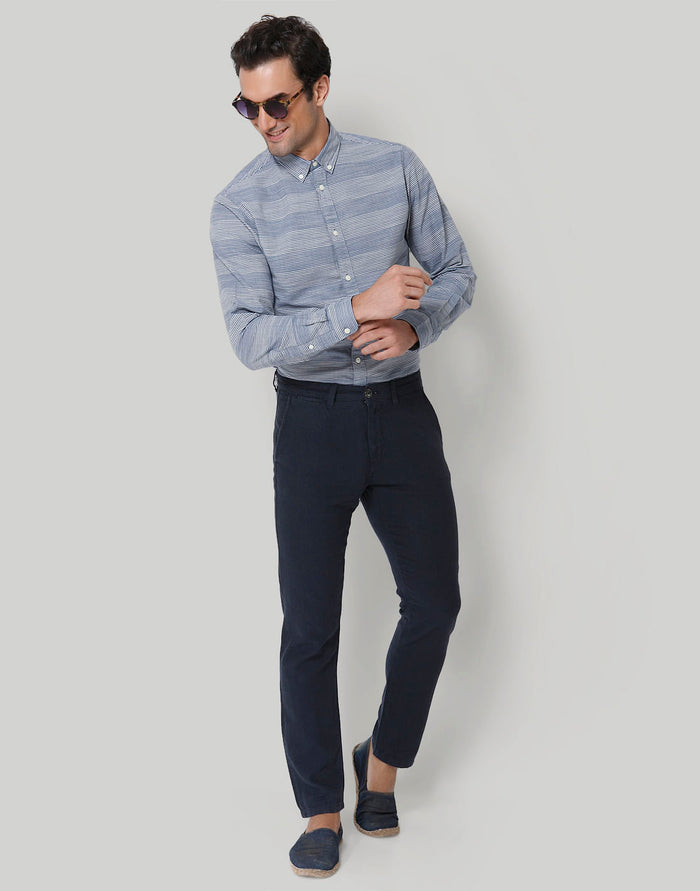 Blue Formal Trousers