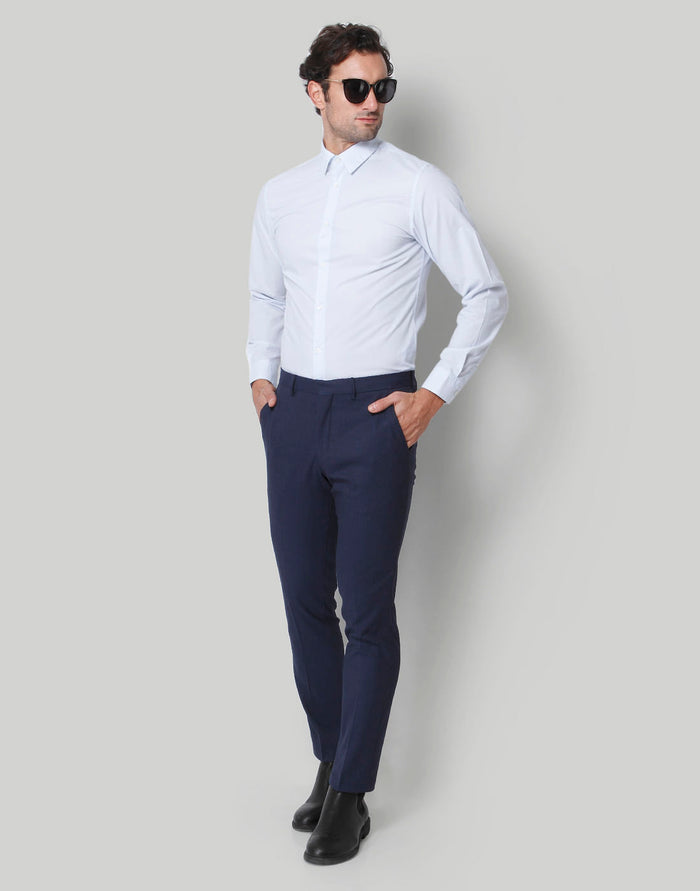 Blue Formal Trousers