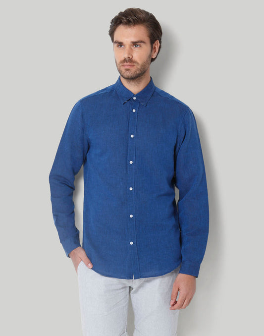 Blue Full Sleeves Shirt