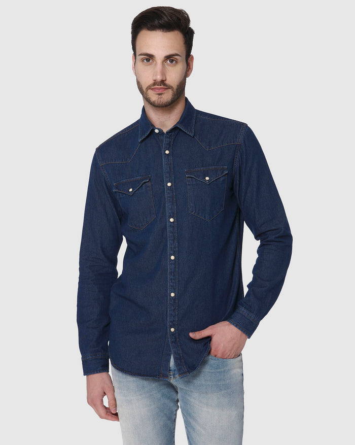 Blue Full Sleeves Shirt