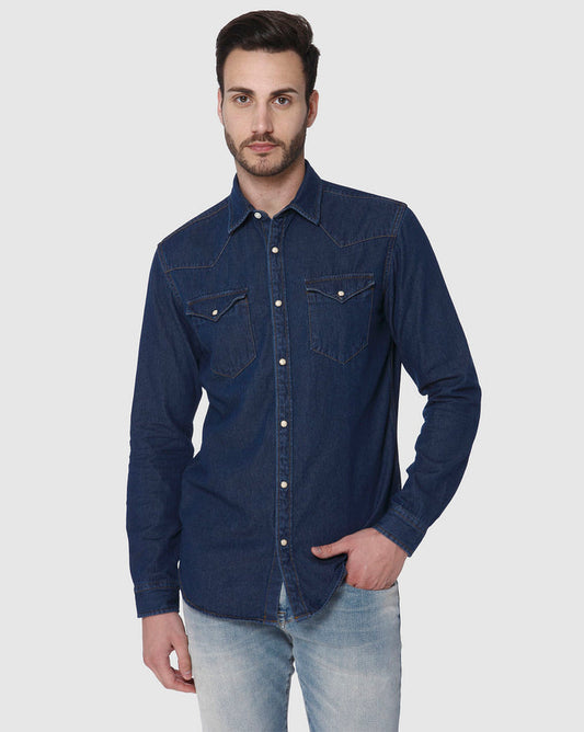 Blue Full Sleeves Shirt