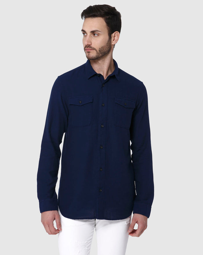 Blue Full Sleeves Shirt