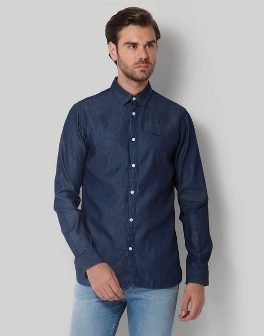 Blue Full Sleeves Shirt