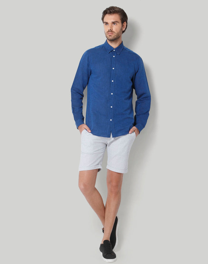 Blue Full Sleeves Shirt