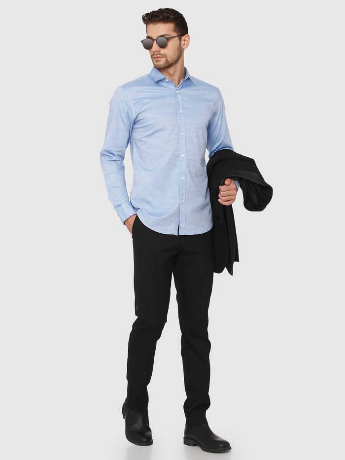 Blue Full Sleeves Shirt