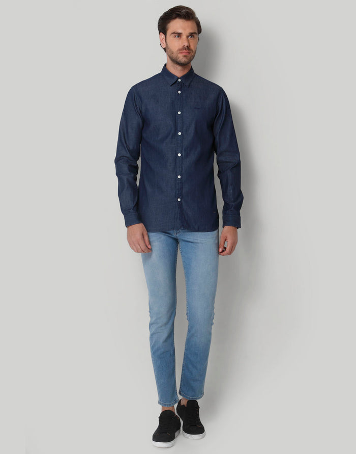 Blue Full Sleeves Shirt