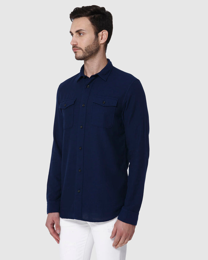 Blue Full Sleeves Shirt