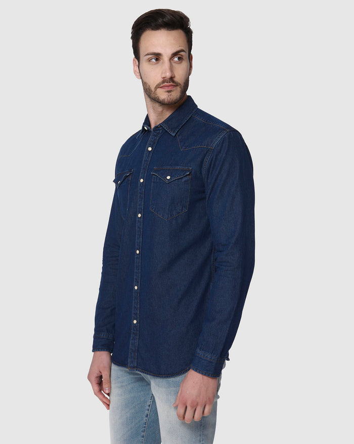 Blue Full Sleeves Shirt