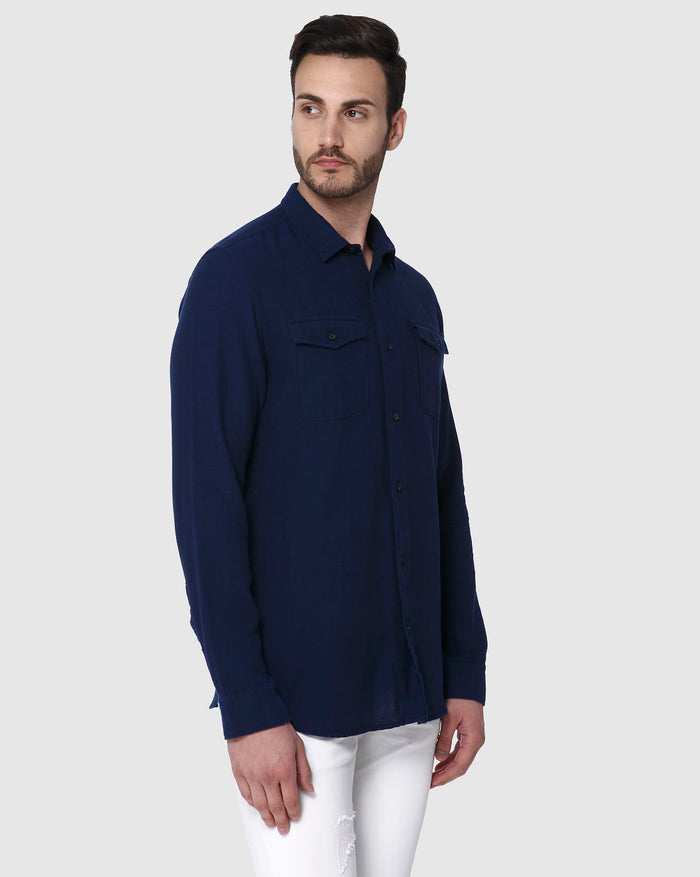 Blue Full Sleeves Shirt