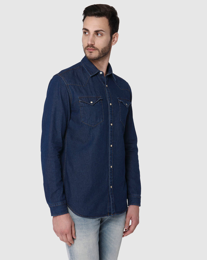 Blue Full Sleeves Shirt