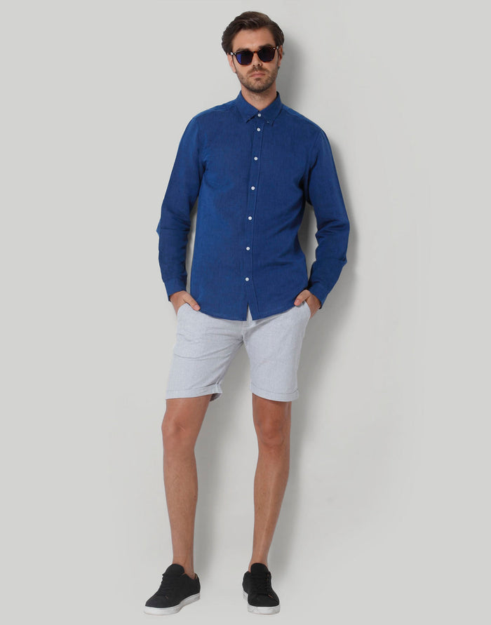 Blue Full Sleeves Shirt