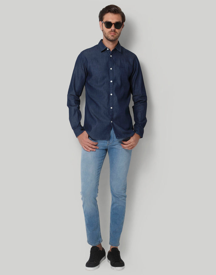 Blue Full Sleeves Shirt