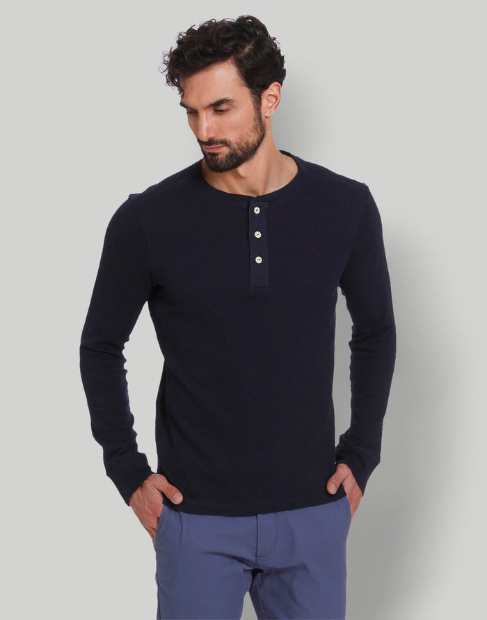 Blue Henley T-Shirt