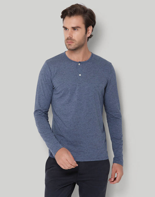 Blue Henley T-Shirt