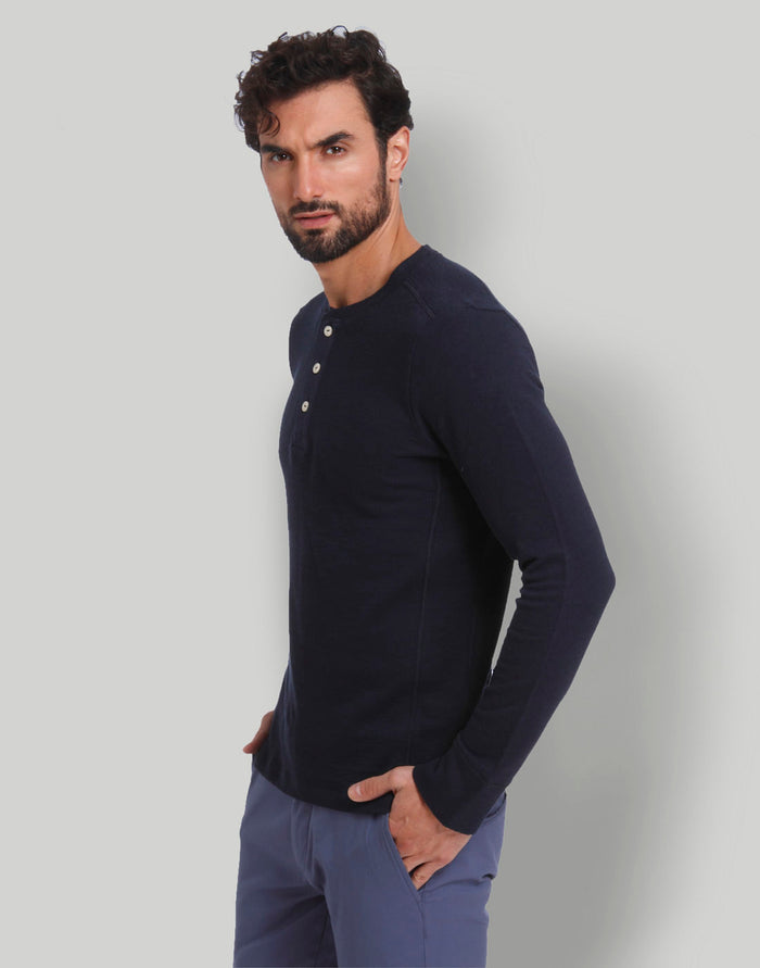 Blue Henley T-Shirt