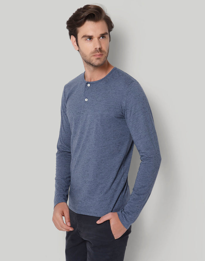 Blue Henley T-Shirt
