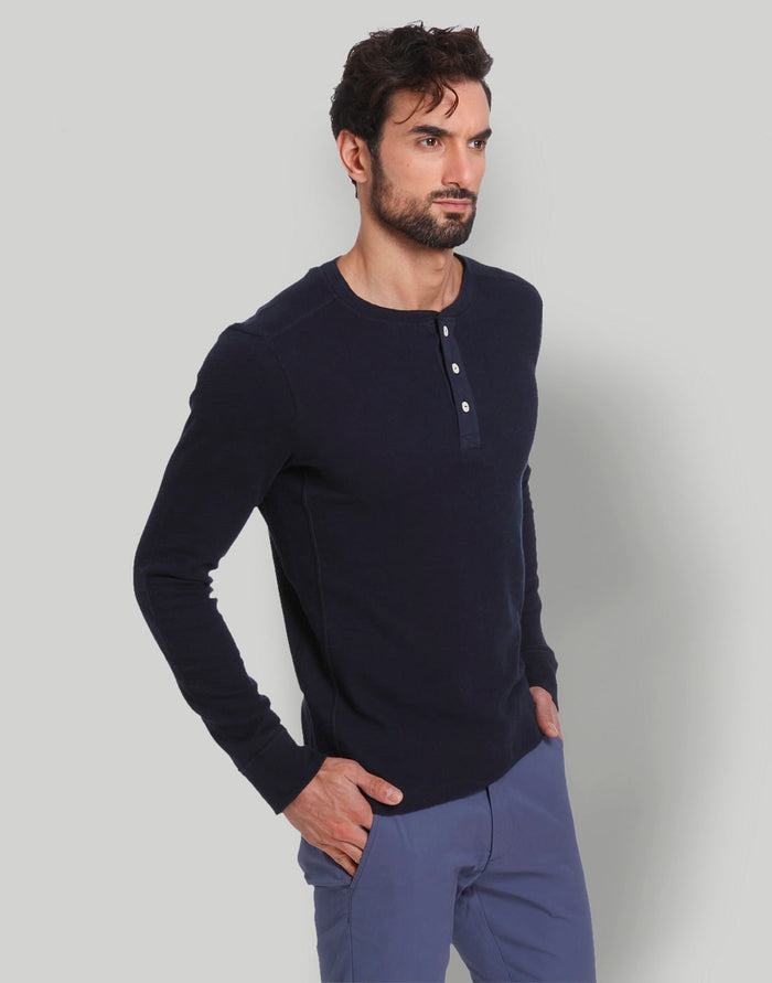 Blue Henley T-Shirt