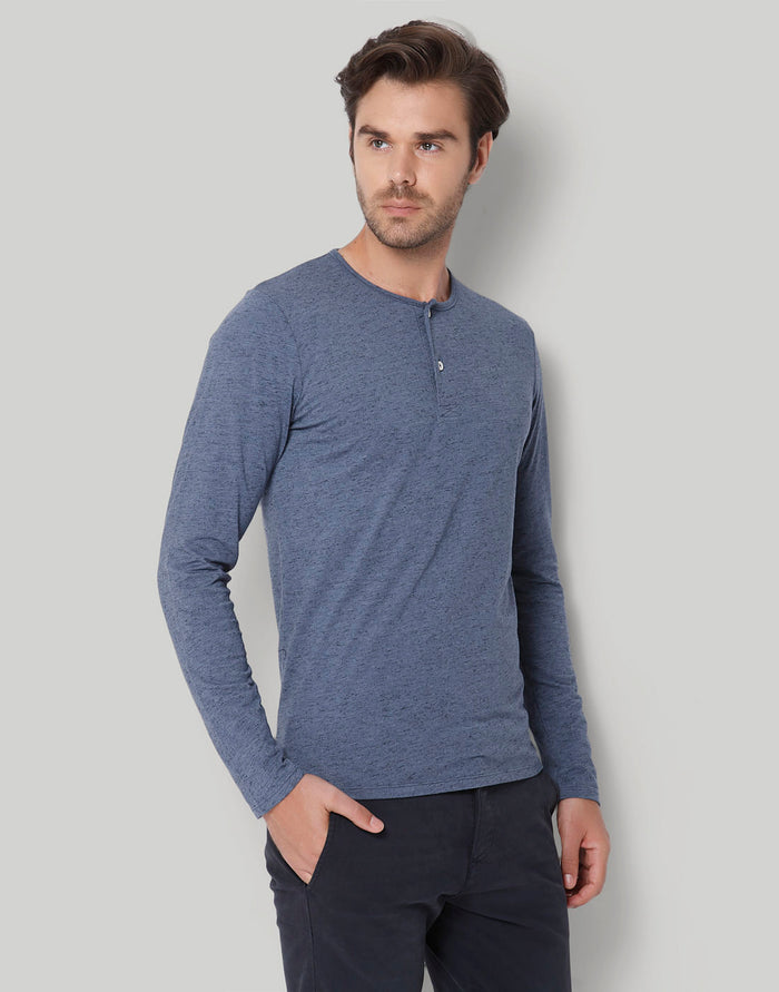 Blue Henley T-Shirt