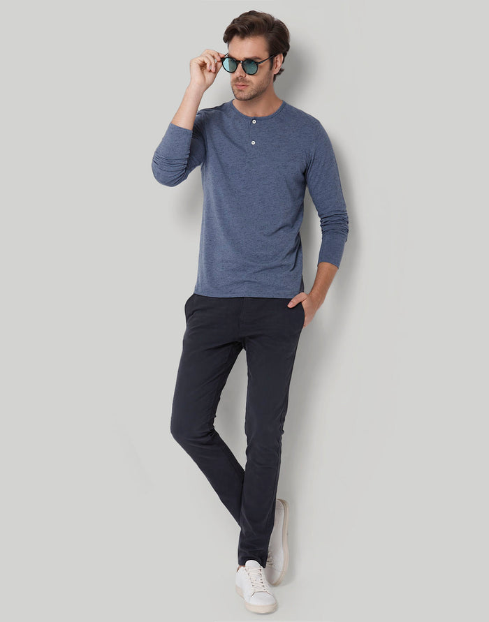 Blue Henley T-Shirt