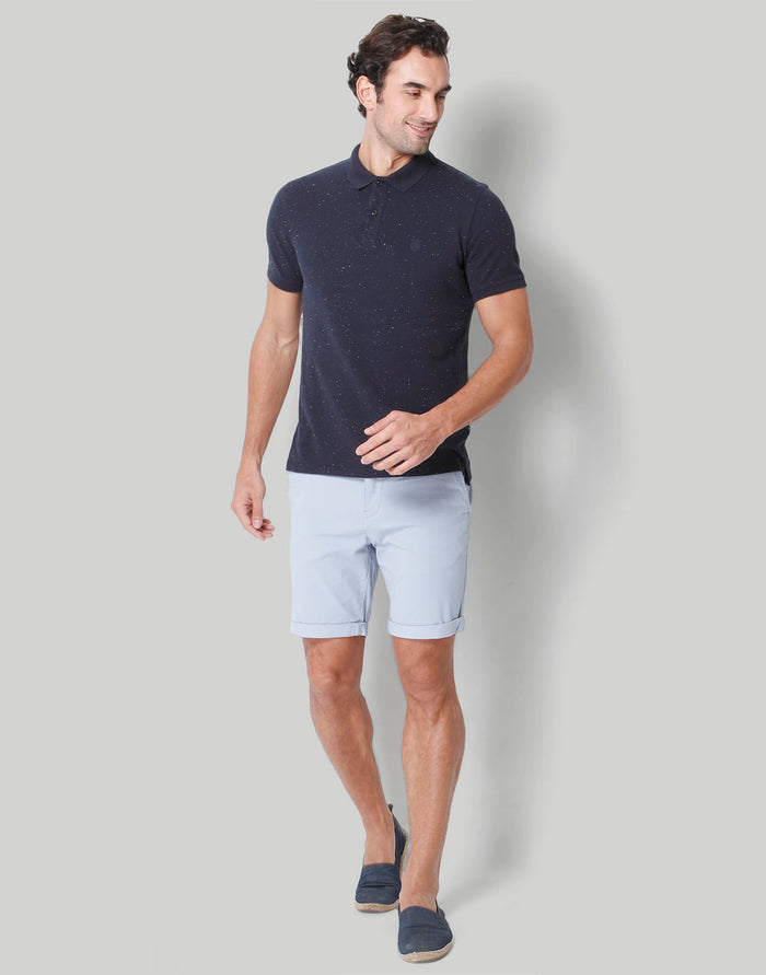Blue Polo Neck T-Shirt
