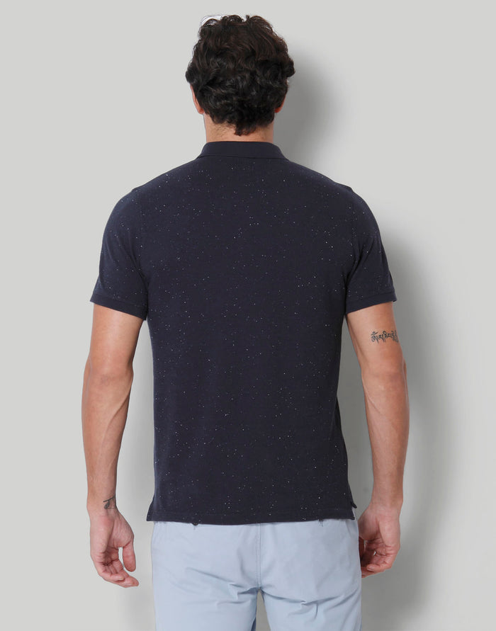 Blue Polo Neck T-Shirt