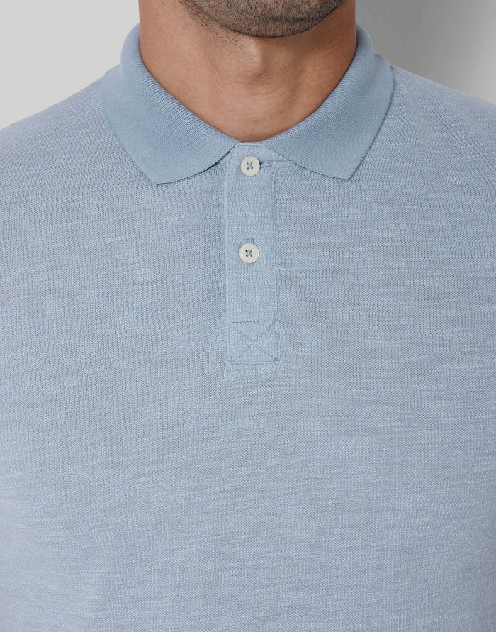 Blue Polo Neck T-Shirt