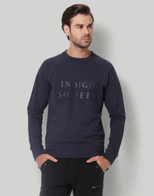Blue Printed Pullover