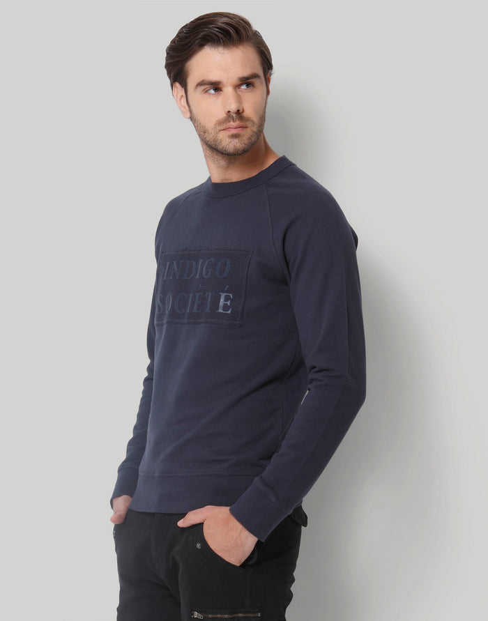 Blue Printed Pullover
