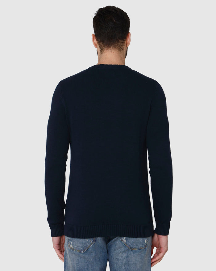 Blue Printed Pullover