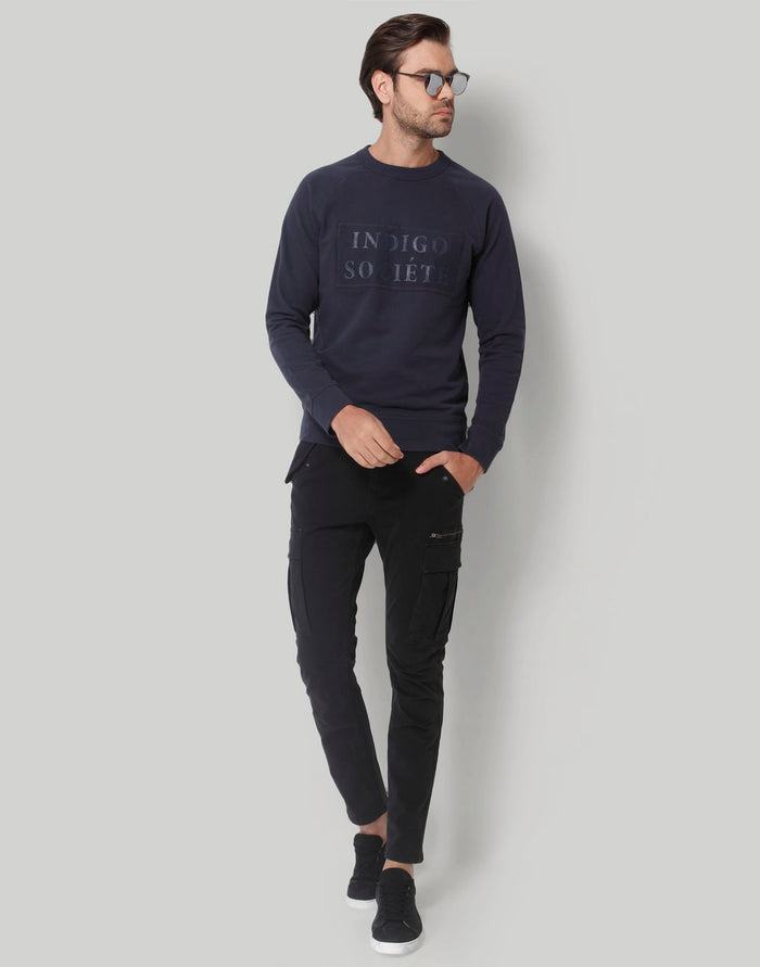 Blue Printed Pullover