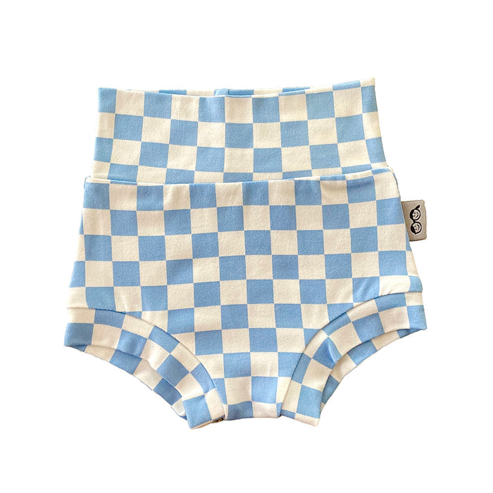 Blue Retro Checkered Bummies
