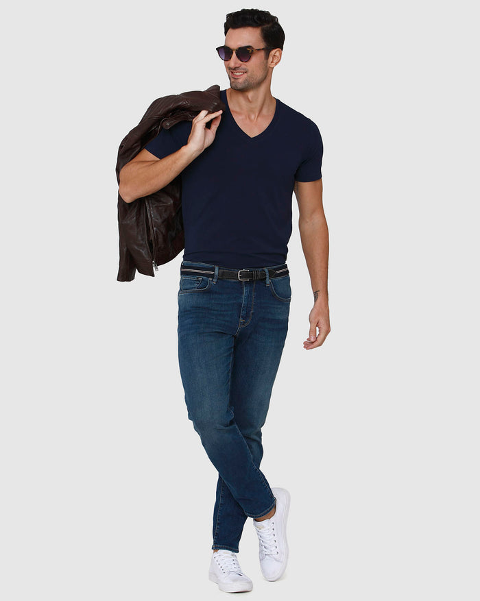 Blue Straight Fit Jeans
