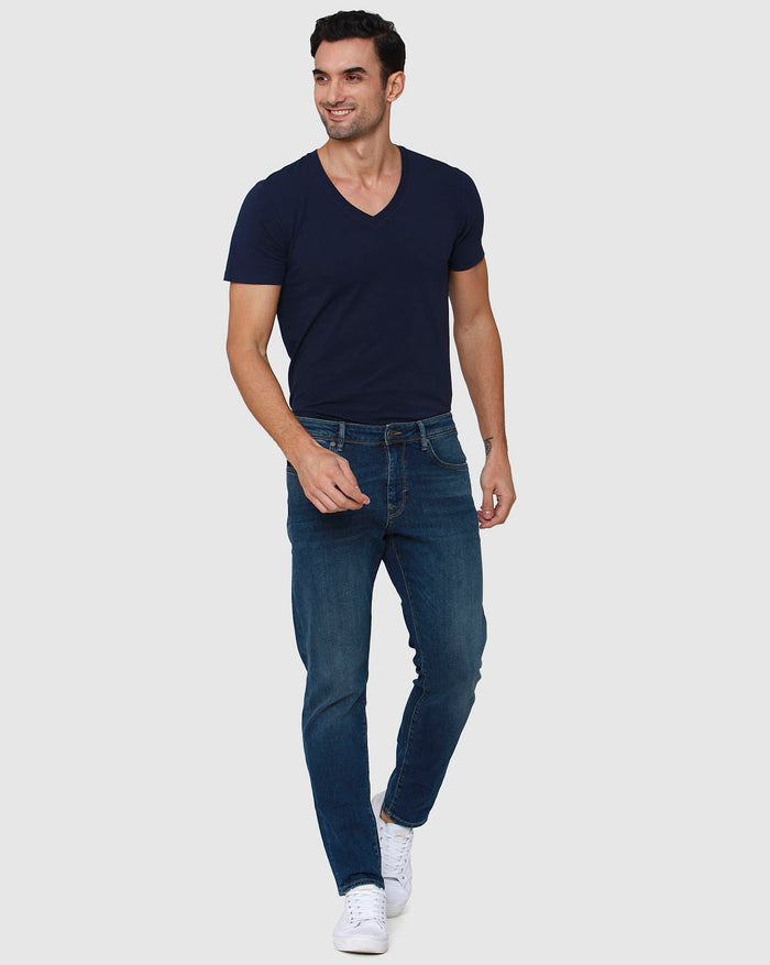 Blue Straight Fit Jeans
