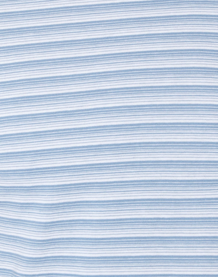 Blue Striped Crew Neck T-Shirt