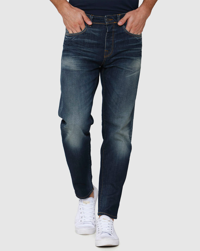 Blue Tapered Fit Jeans
