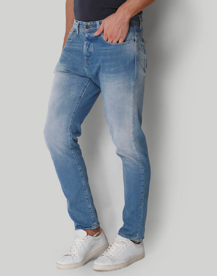 Blue Tapered Fit Jeans