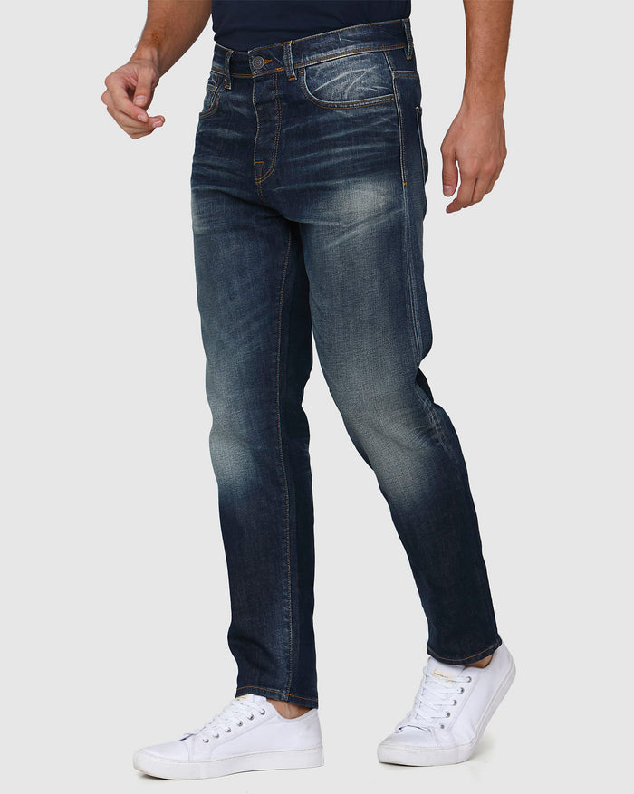 Blue Tapered Fit Jeans