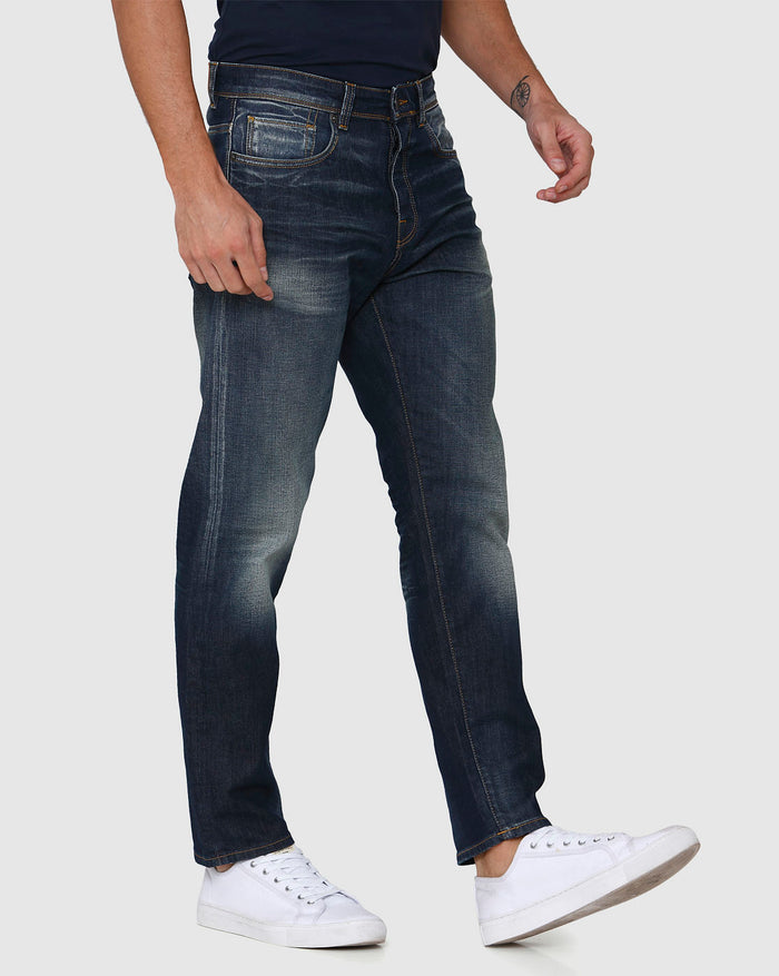 Blue Tapered Fit Jeans