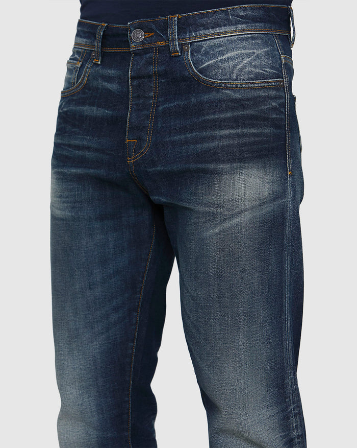 Blue Tapered Fit Jeans
