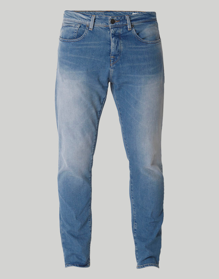 Blue Tapered Fit Jeans