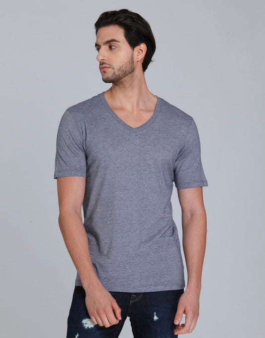 Blue V Neck T-Shirt
